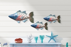 Mock Up Frame In Home Interior Background, Coastal Style Living Room With Marine Decor, 3d Illustrat